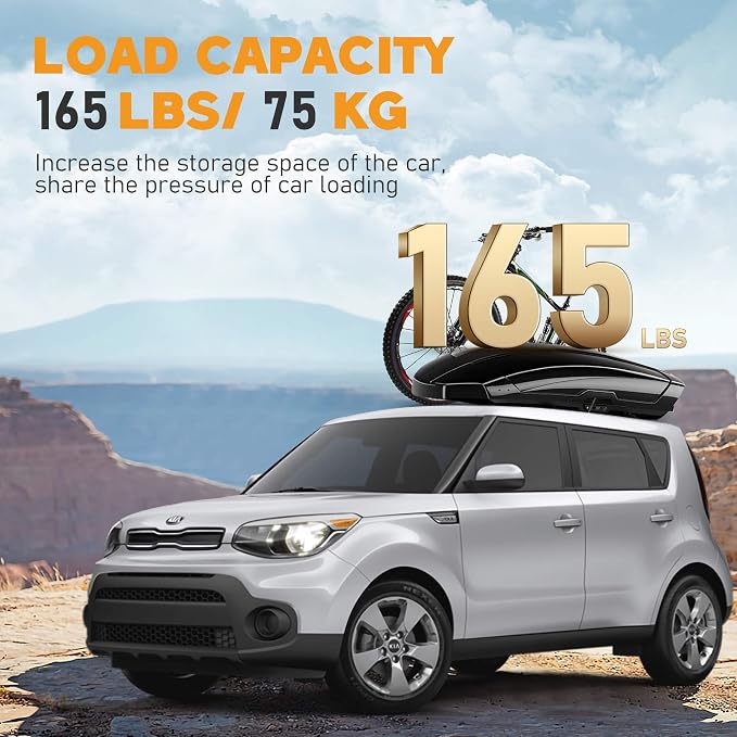 Roof Rack Cross Bar Compatible with Kia Soul 2014 2015 2016 2017 2018 2019 Roof Rack Cross Bars Aluminum Adjustable Roof Rack Rail
