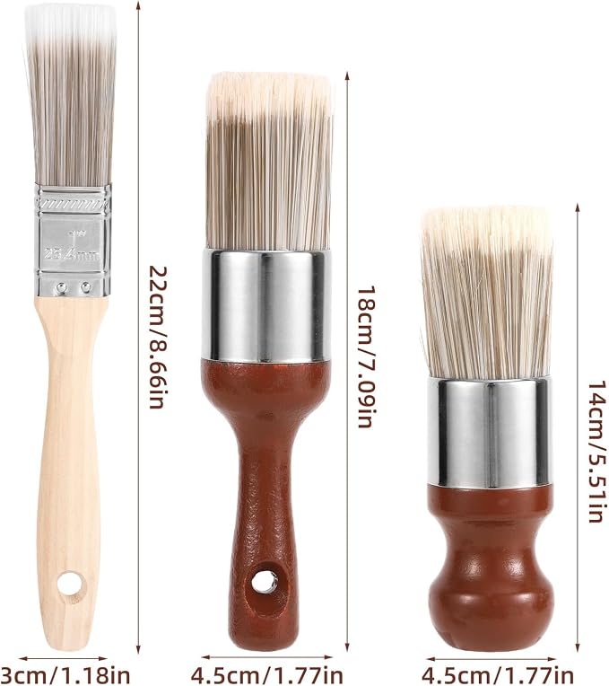 3pcs Leather Furniture Salve Brush, 3 Styles Ergonomic Leather Furniture Cleaning Brush Durable Salve Wax Tool for Home Polishing Wax Application