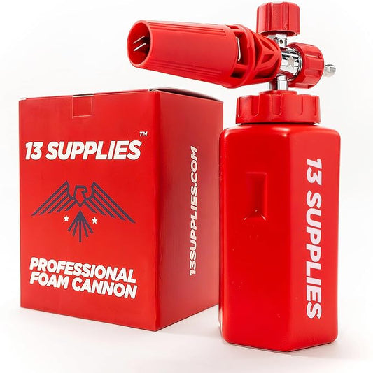 Pressure Washer Foam Cannon for Car Wash – Snow Foam Blaster with 1/4 - Quick Connect, Adjustable Nozzle, Thick Clingy Foam for Cars, Trucks, RVs, Motorcycles & Outdoor Cleaning