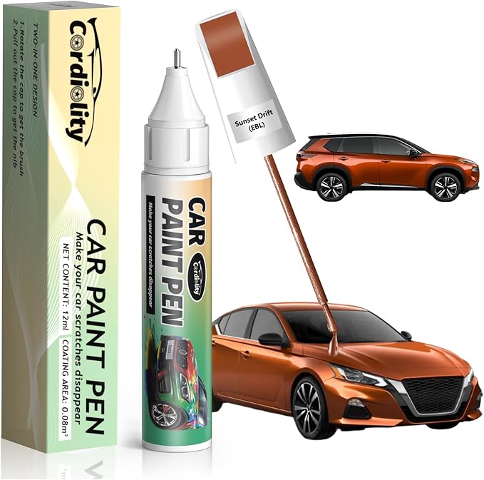 EBL Sunset Drift Touch Up Paint for Nissan, Color Accurate Car Paint Scratch Repair Pen, Quick & Easy Fix Automotive Chips and Nicks