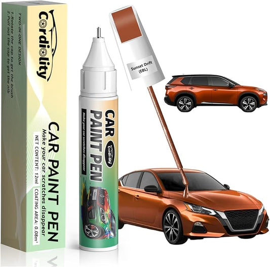 EBL Sunset Drift Touch Up Paint for Nissan, Color Accurate Car Paint Scratch Repair Pen, Quick & Easy Fix Automotive Chips and Nicks