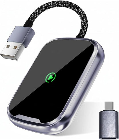 Wireless CarPlay & Android Auto Adapter 2 in 1, 2026 Upgrade 5G WiFi Dongle for Factory Wired CarPlay Cars, Convert Wired to Wireless for iPhone & Android, Plug & Play