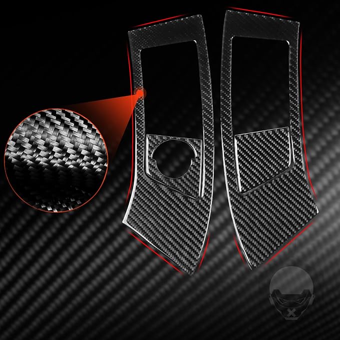 NVCNX Real Premium Carbon Fiber for Toyota 2nd Gen Tacoma Accessories 2005-2011 2006 2007 2008 2009 2010 Car Dash Center Air Vent Panel Cover Interior Trim Thick Overlay Sticker Decal 4PCs - Style D