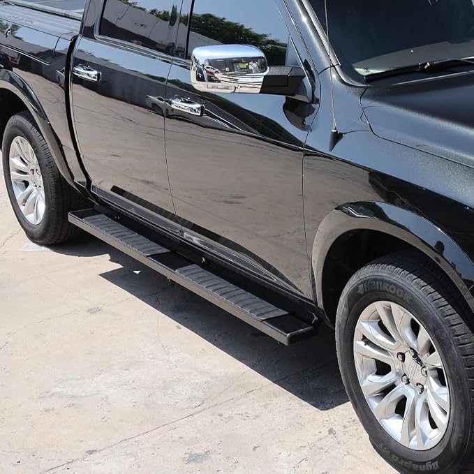 COMNOVA 6 Inch Running Boards Compatible with 2022-2026 Toyota Tundra Crewmax Cab. Tundra Heavy Duty Carbon Steel Black Nerf Bars Truck Side Steps Rock Sliders.