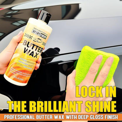 Butter Wet Wax for Car, Polishes and Protects, High Gloss Shine Wax for Cars, Trucks, SUVs, RVs, Long-lasting Shine,16oz