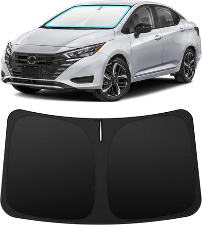 INSAUTO Custom Fit Windshield Sun Shade Accessories for Nissan Versa 2020-2026, Foldable Front Window Sunshade, UV & Heat Reflector, Keeps Interior Cool, Includes Storage Bag