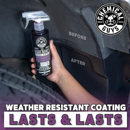 Chemical Guys Bare Bones Premium Dark Shine Spray - For Undercarriage, Wheel Wells & Trim - Deep Black Finish, Non-Greasy, Safe for Cars, Trucks, SUVs, RVs - 128 oz (1 Gallon)