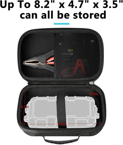 sarlar EVA Protection Case Compatible with NOCO GB20/GB40/GBX45/GB50 Jump Starters, AstroAI S8/NEXPOW/BIUBLE/BUTURE/HULKMAN Up To 8.2" x 4.7" x 3.5" can all be stored,Portable Travel Case Only
