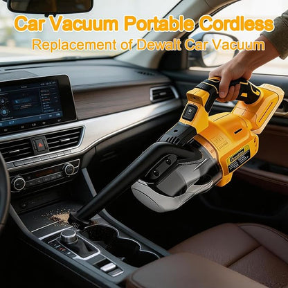 Rhovixster Handheld Vacuum Cordless 20V with 2-Pack 4Ah Batteries and Charger, 5-in-1 Car Vacuum with 500W Powerful Motor, Replacement for Dewalt Vacuum, Lightweight Portable for Home, Car, Pet Hair
