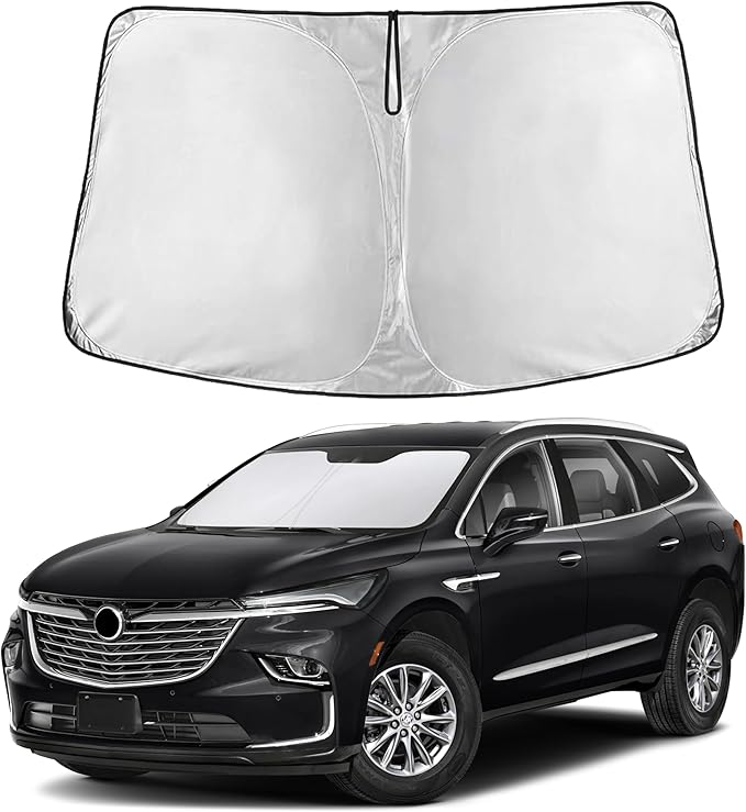 EcoNour Windshield Sunshade Compatible for Buick Enclave 2018-2022 2023 2024, Sun Visor for Front Windshield & Window Sun Shade Cover, UV Heat Blocker & Protector, Car Accessories