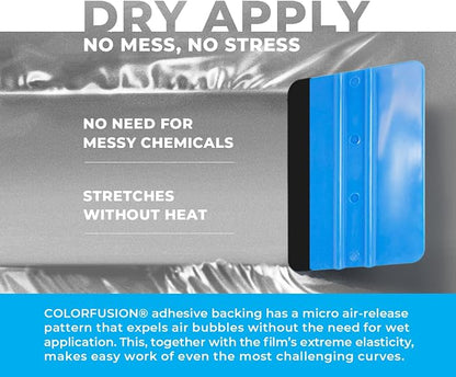 ColorFusion PPF by VViViD, Gloss GT Silver Dry Apply PPF Vinyl Car Wrap Roll 6ft x 5ft