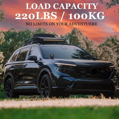 220lbs Roof Racks Cross Bars, Compatible with Honda CRV CR-V 2023 2024 2025 (Only for Side Rails), Heavy Duty Aluminum Roof Rails Crossbars Rooftop Luggage Racks Carrier Snowboard Skiboard Black