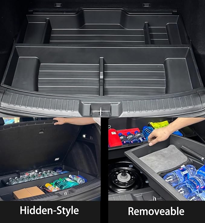 Trunk Custom-Fit Organizer for 2023 2024 2025 Honda CR-V, SUV Insert Cargo Rear Hatch Storage Box for CRV EX LX EX-L Touring Turbo Plus Sport Accessories