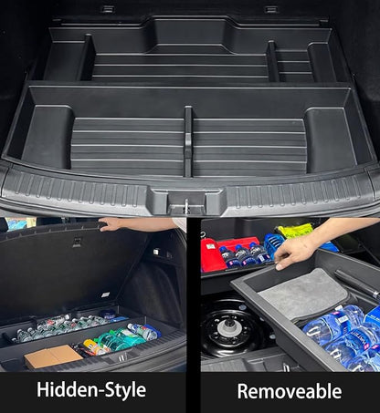 Trunk Custom-Fit Organizer for 2023 2024 2025 Honda CR-V, SUV Insert Cargo Rear Hatch Storage Box for CRV EX LX EX-L Touring Turbo Plus Sport Accessories