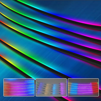 Dreamcolor Interior Car Lights Strips 55-inch, Tesla Model 3 Model Y Interior car Lights, RGB Neon Light Kits with APP Control, Tesla Ambient Lighting Accessories