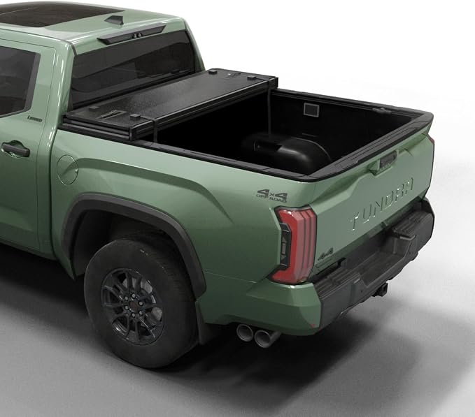 Toptiny Hard Folding Truck Bed Tonneau Cover HTF034 Fits 2022-2026 Toyota Tundra 5‘6" Bed w/OE Rail System (66.7")