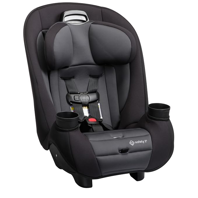 Safety 1st Ellaris 3-in-1 Convertible Car Seat, Slim Fit Design, Rear & Forward-Facing, 5-Position Headrest, Travel-Friendly with Machine-Washable Seat Pad, Smokey Haze