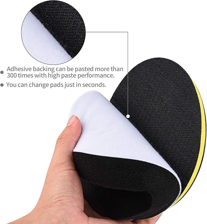 Kshineni Car Buffer Pads 6 Inch Buffing Polishing Pads, 11 Pcs Drill Buffing Kit, Auto Polisher Pads Car Foam Drill for Automotive Polishing, Waxing, Sanding, Sealing Glaze