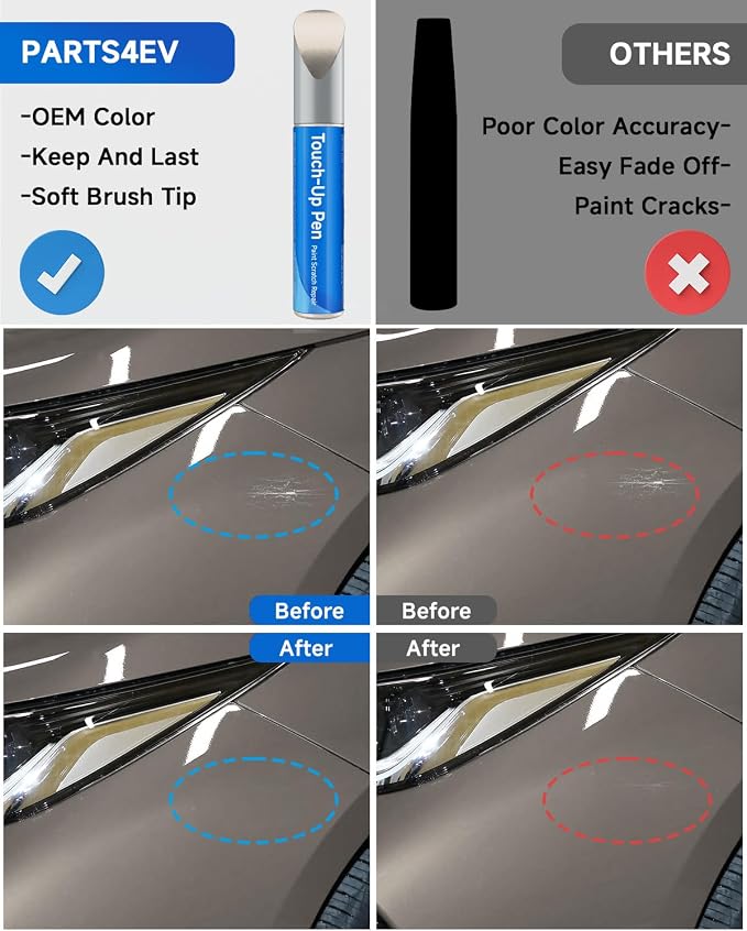 Touch Up Paint Compatible with Toyota Exact Match Touch Up Paint Car Scratch Repair (Champagne Mica/Creme Brulee Mica（5B2）)