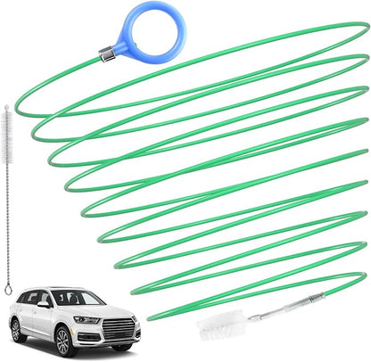 ecocstm Auto Sunroof Drain Cleaning Tool, 196 Inch Flexible Tube Cleaning Brush, Flexible Drain Brush Extra Long Pipe Cleaners for Car, Car Sunroof Drain Hole Cleaner for Drains, Sewers, Windshields