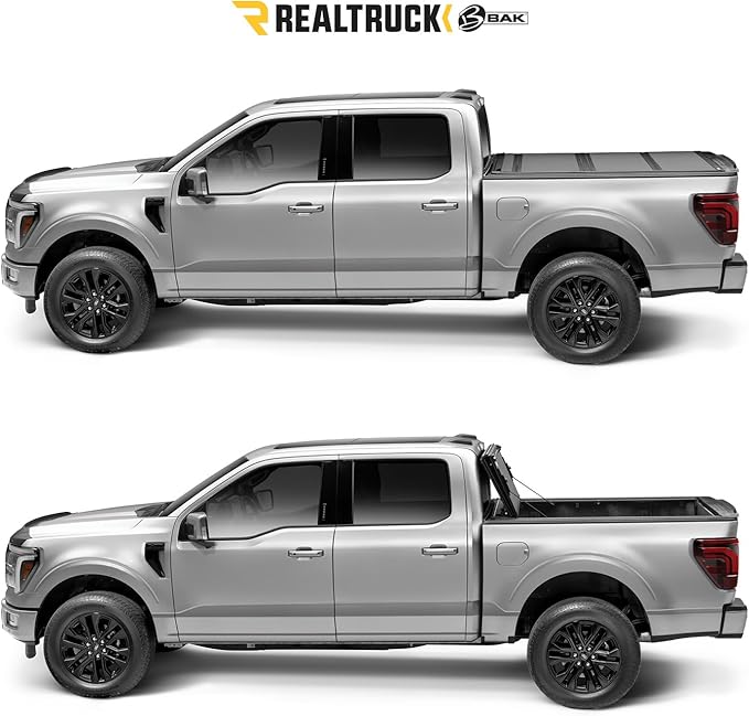RealTruck BAK BAKFlip MX4 Hard Folding Truck Bed Tonneau Cover | 448146 | Fits 2023 - 2026 Chevy/GMC Colorado/Canyon 5' 2" Bed (62")