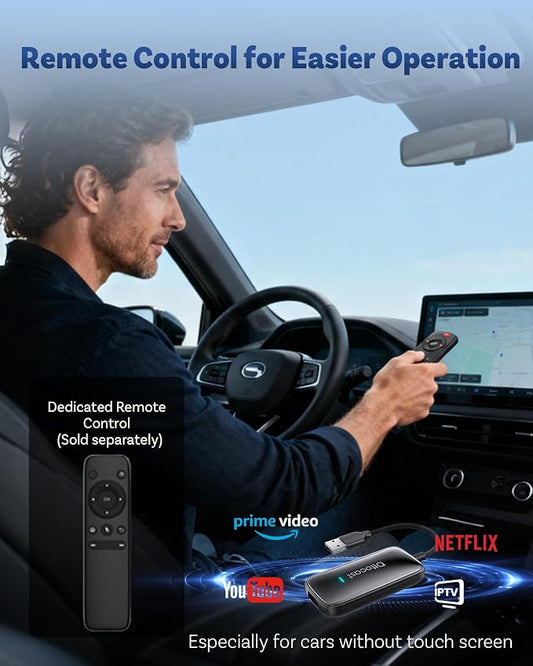 OTTOCAST Play2Video Ultra with Wireless Air Mouse Remote Control Set, Carplay Adapter 2026 Upgrade Compatible with Wireless CarPlay/Android Auto