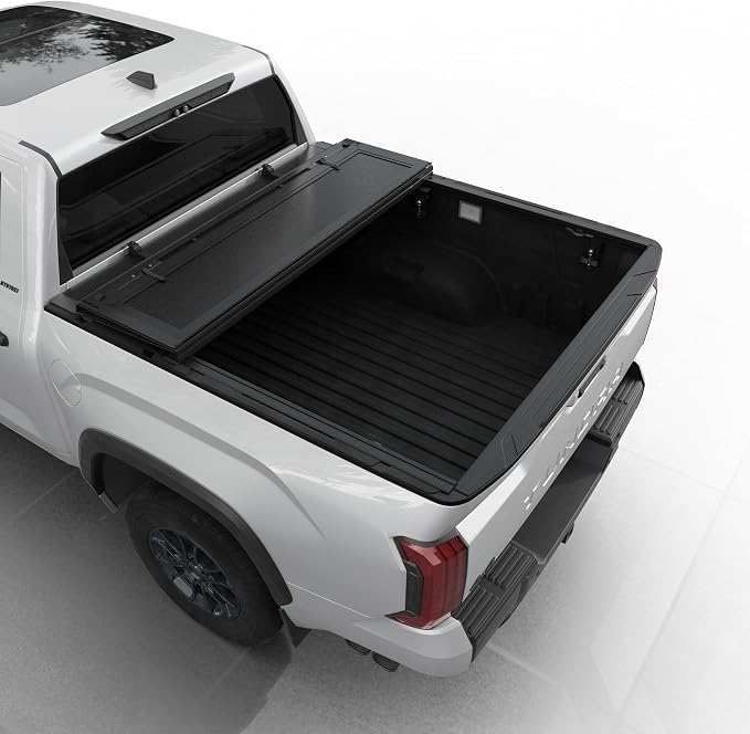 Toptiny Low Profile Flip Up Truck Bed Tonneau Cover Fits 2022-2026 Toyota Tundra 6'6" Bed (78.7")