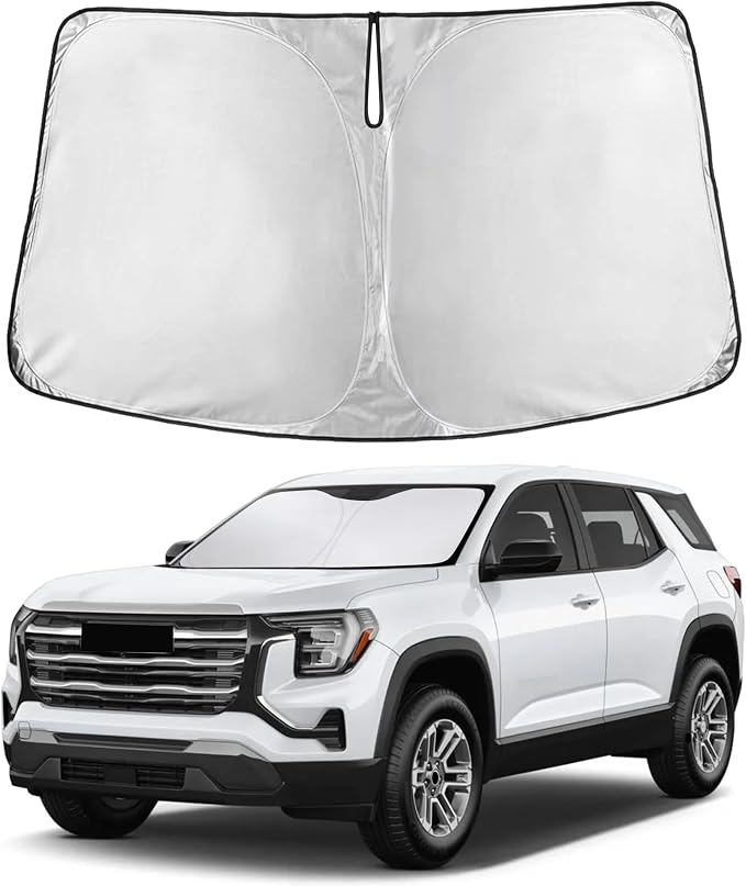 EcoNour Windshield Sunshade Compatible for GMC Terrain 2018-2023 2024 2025, Sun Visor for Front Windshield & Window Sun Shade Cover, UV Heat Blocker & Protector, Car Accessories