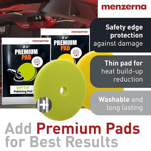 menzerna One-Step Polish 3in1 I Medium Cut Polish with High Gloss Finish & Seal in One I Buffing & Polishing Compound for Car Maintenance I Swirls, Holograms & Scratches I Car Body Repair I 8 fl oz.