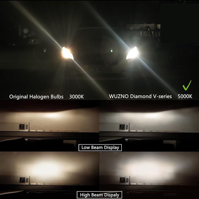 9005XS Halogen Headlight Bulb 12V 60W White 5000k Light Bulbs Headlamp Super Bright 9006xs