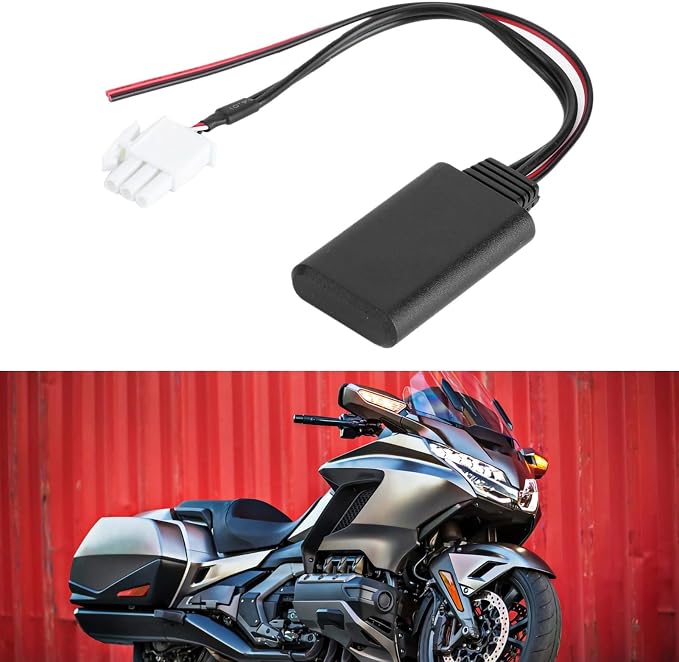 Acouto Bluetooth Adapter, 3 Pin AUX Bluetooth for Audio Cable Adapter, Stereo Music, Fit for GL1800, 5 to 12v