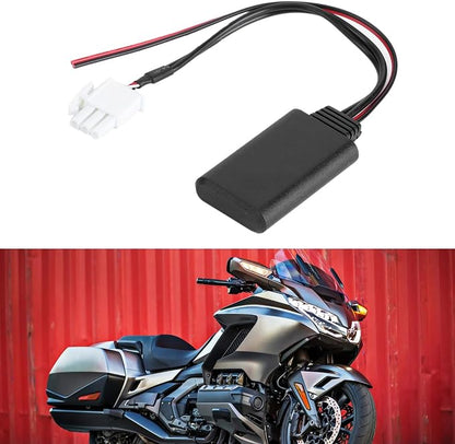 Acouto Bluetooth Adapter, 3 Pin AUX Bluetooth for Audio Cable Adapter, Stereo Music, Fit for GL1800, 5 to 12v