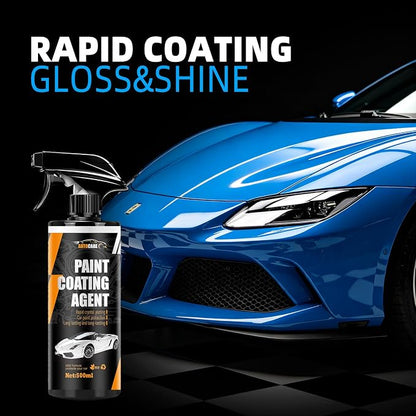 Car Coating Spray,Ceramic Coating for Cars,500ML Quick Effect Coating Agent,Car Scratch Wax Polish Spray Extreme Hydrophobic Water Beading,Deep Gloss Shine for Long-Lasting Polish Spray Wax