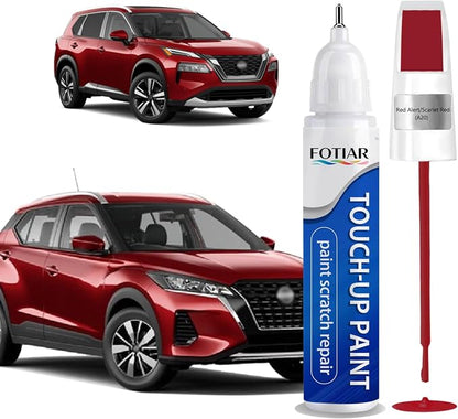 Red Alert/Scarlet Red(A20) Touch up Paint for Nissan-Exact Match Scratch Repair Kit 2-In-1 Premium Car Paint Pen for Chips & Nicks