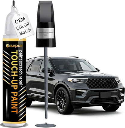 Carbonized Gray Metallic M7 Touch up Paint for Ford OEM Color Match Car Scratch Repair Kit for Nicks & Chips Scratches Quick & Easy Paint Fix 2-In-1 Car Scratch Remover Pen