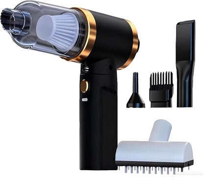 Car Vacuum Portable Cordless,Car Vacuum Cleaner high Power, Home Handheld Vacuum 30Mins with battery,Black Vacuum Cordless 5000mAh,Small Handheld Vacuum for Car, Home, Pet Cleaning,Office.(Black)
