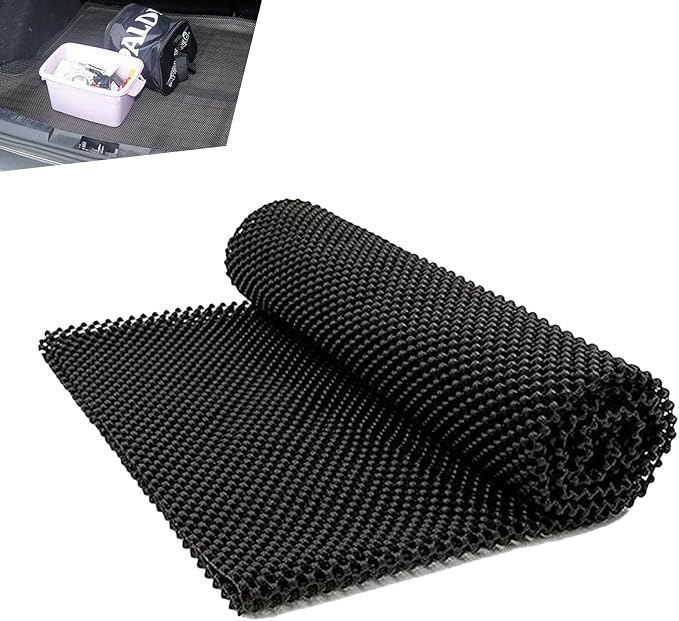 Car Roof Rack Pads, 47" x 39" Non-Slip Roof Cargo Bag Protective Mat, PVC Soft Shell Roof Cushioned Protection Layer Accessories for Rooftop Cargo Bag, Fit for SUVs, Sedans, Trucks (Black)