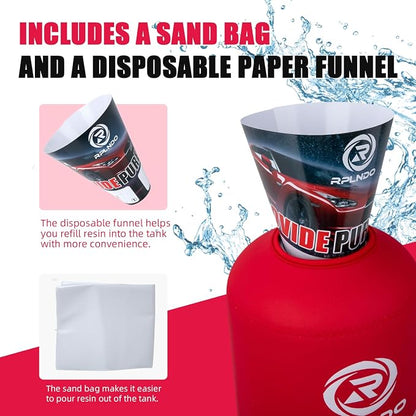 Mixed Bed Deionized Di Resin Refill for Spotless Water System for Car Wash, 5 Liters, Aquarium Filter, Deionized Car Wash, with Replacement Sand Bag&Paper Funnel