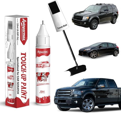 UH Tuxedo Black Car Touch Up Paint for Ford, Color Accurate Two-In-One Car Paint Scratch Repair Pen, Professional Scratch Remover for Vehicles Chips and Nicks Scuff