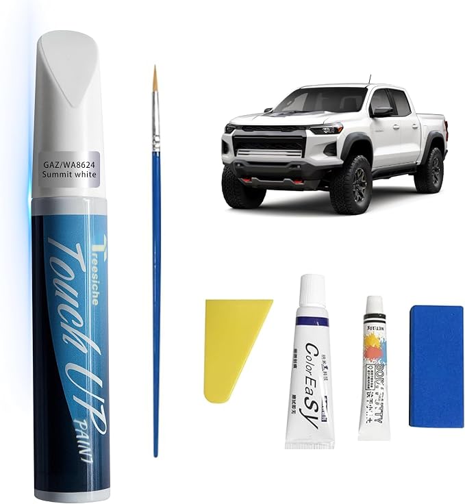 Summit White GAZ / WA8624 Touch Up Paint for GMC/Chevrolet Exact Match,Car PaintPen Scratch Repair 2 in 1 Touch Up Paint,Vehicle Scratch Remover for Deep Scratches Color-Matched