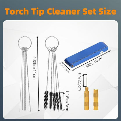 4 Sets Carburetors Carbon Dirt Jet Remove Cleaner Tool Kit, 1 Nozzle Wash Repair Cleaning Needle 1 Stainless Steel Wrench Tool Kit,13 Cleaner Wires Tool 20 Cleaning Needles 10 Nylon Brushes