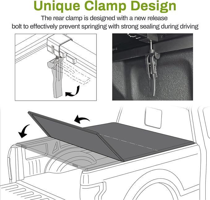 AUTOSAVER88 Soft Tri-fold Truck Bed Tonneau Cover Fit for Chevy Colorado/GMC Canyon 2015-2022 6.2ft Bed
