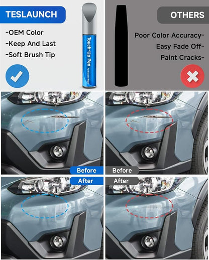 G1U Ice Silver Metallic Compatible with Subaru Exact Match Touch Up Paint Car Scratch Repair