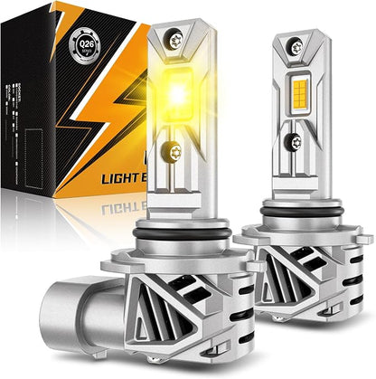 Auxbeam 9006 Fog Light, 20000LM 3000K Golden Yellow 9006 HB4 Offroad Light or Fog Light