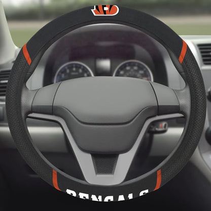 FANMATS NFL Unisex-Adult Embroidered Steering Wheel Cover