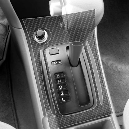 Black Real Carbon Fiber Accessories Car Center Console Gear Shift Outer Frame Panel Cover Interior Trim Sticker Decal for Toyota Corolla CE LE S 2003 2004 2005 2006 2007 2008/XRS 2005-2006 Sedan 1PC