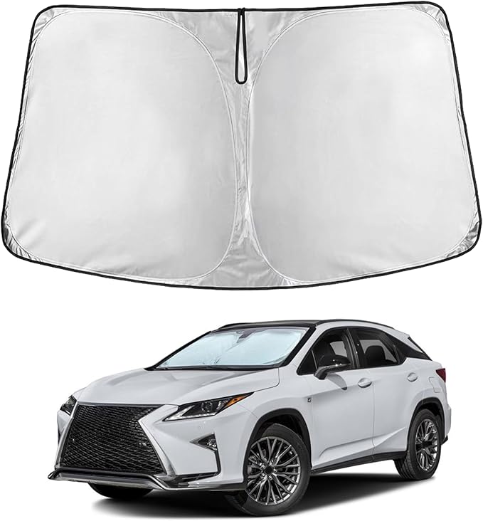 EcoNour Windshield Sunshade Compatible for Lexus RX 350 450h 2023-2024 2025 2026, Sun Visor for Front Windshield & Window Sun Shade Cover, UV Heat Blocker & Protector, Car Accessories