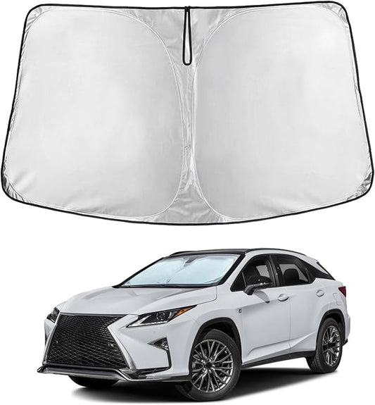 EcoNour Windshield Sunshade Compatible for Lexus RX 350 450h 2023-2024 2025 2026, Sun Visor for Front Windshield & Window Sun Shade Cover, UV Heat Blocker & Protector, Car Accessories