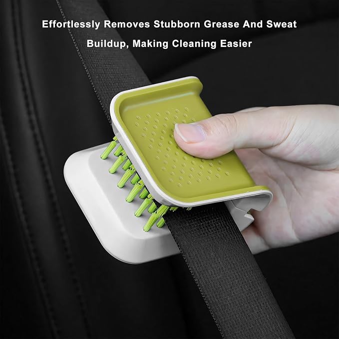 Car Seat Belt Cleaning Brush, Anti-Slip U-Shaped Seatbelt Detailing Tool with Double-Sided Bristles, Multifunctional Car Safety Belt Brush Tableware Cleaning Tool