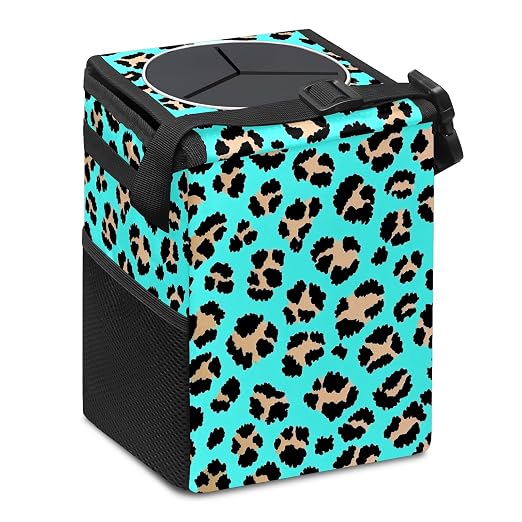 Car Trash Can – Multi-Purpose, Lightweight and Portable with Durable Water-Resistant Coating, No Installation Required, Practical and Ample Capacity, Variety of Colors.Tiger Pattern